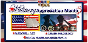 Image of Military Appreciation Month Banner