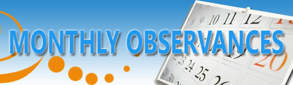 Image of Monthly Observances banner